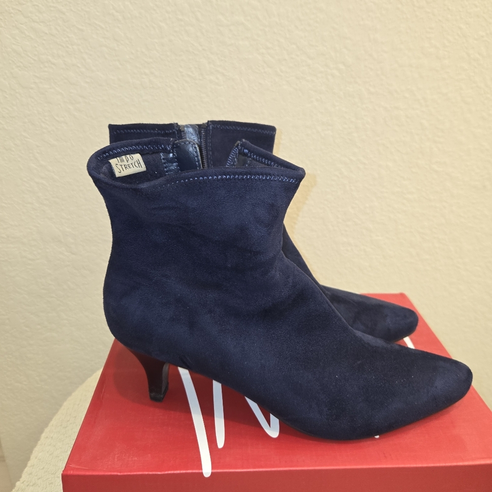 Impo Stretch Navy Ankle Booties